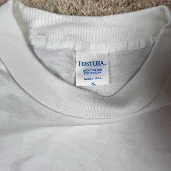 Vintage First USA Earth Naturally White T Shirt XL Short Sleeve Planet Graphic - Picture 8 of 14